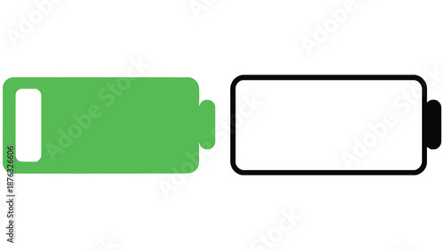 A colorful battery icon being charged with a green gradient