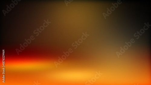 Billede på lærred An abstract orange and red background design features a bright energy glow with
