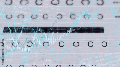 Graduation concept icons and data processing against mathematical abstract shapes on blue background