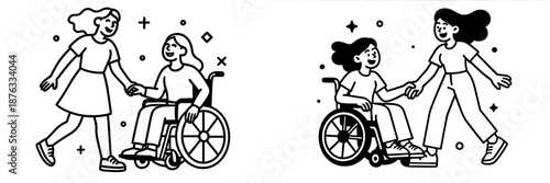 Friends supporting each other in a positive environment