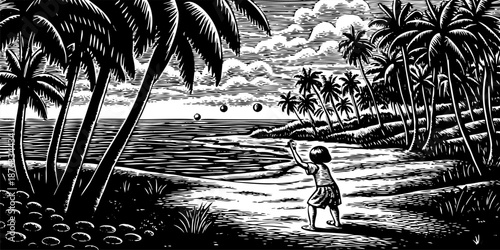 Summer Beach Scenes for Kids