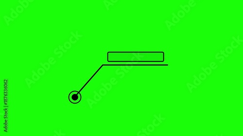 Animation of HUD elements on background. HUD call out elements pack animation on background.