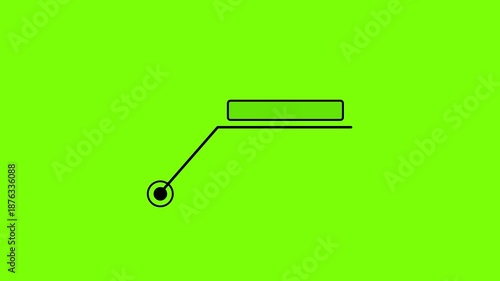 Technology Lower third animation of media person or tv news title, news studio animation of call out box text technology animated on black background. Hud callout rectangle text box animation