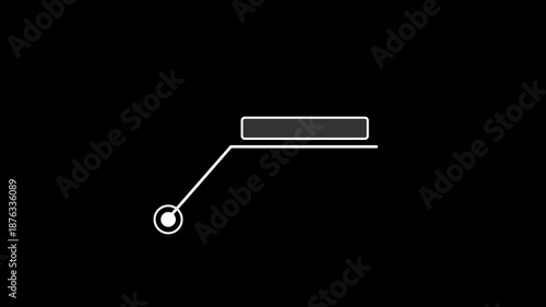 Animation of HUD elements on background. HUD call out elements pack animation on background.