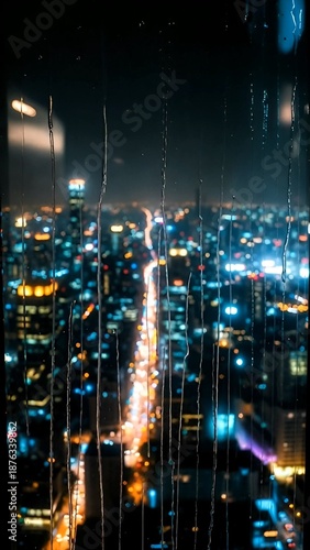 night view of the city