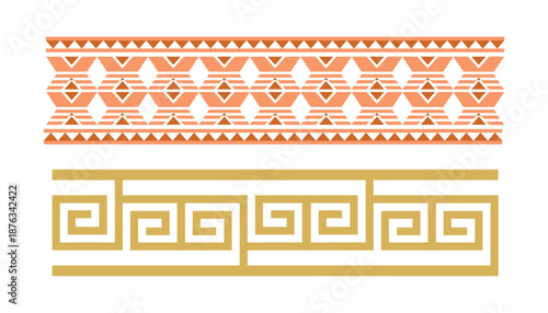 Elegant art deco frame, Sharee, geometric borders, minimalist design