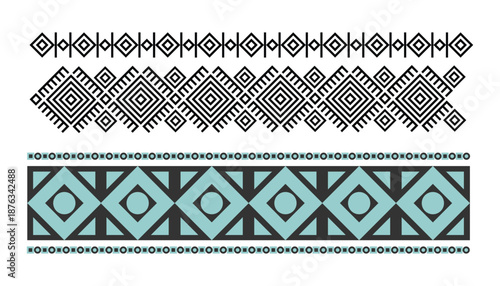 Premium & Cute Ethnic Seamless Border, Decor Styles