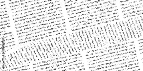 Rough vector background abstract grunge texture old vintage newspaper. Vector white and black newspaper paper grunge pattern old aged texture.