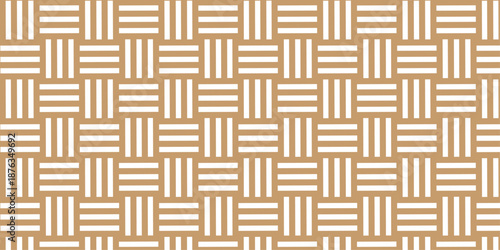 Minimal line Seamless geometric pattern with shapes. Decoration and maze ornament square wall tile.