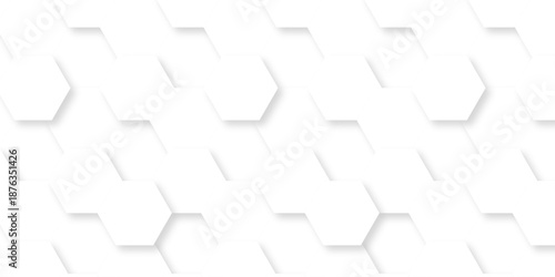 White abstract honeycomb mosaic and tile geometric hexagon vector illustration. geometric digital technology polygon science vintage square mosaic and web cover business texture.