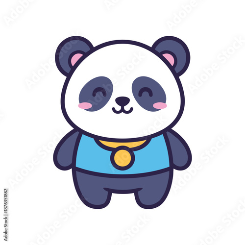 Adorable Cartoon Panda Bear Illustration