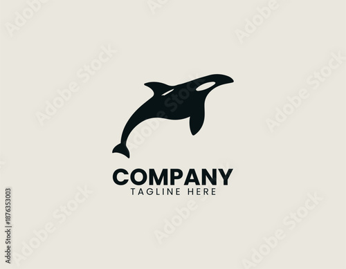 orka black vector logo