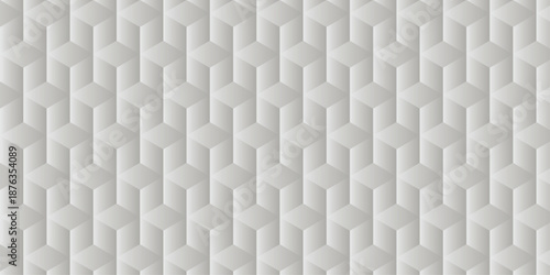 Minimal gray gradient geometric cube creative concept triangle overlap square technology background. digital cubes fabric and wallpaper grid block texture background.
