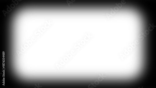 Canvastavla Transparent black vignette border frame overlay shadow effect for video or image mockup