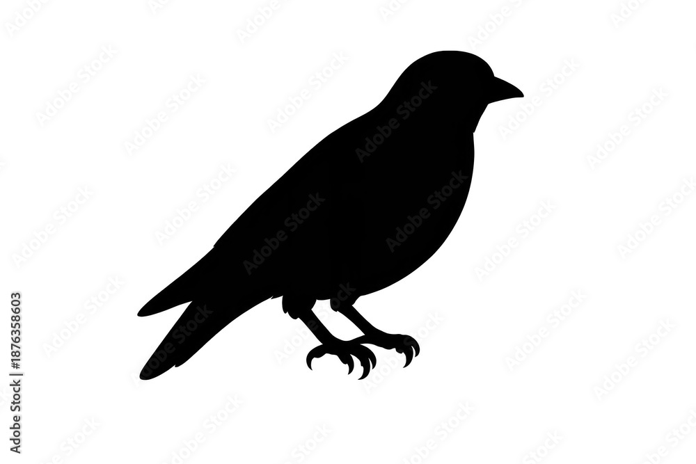 Fototapeta premium Monochromatic image, perfectly black on a transparent background image.