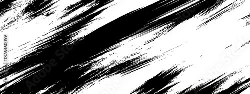 Aggressive diagonal black ink brush strokes texture vector distress overlay