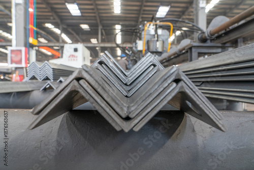 Cross section of angle steel used in the production of iron tower components