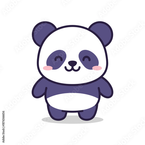 Adorable Cartoon Panda Bear Illustration