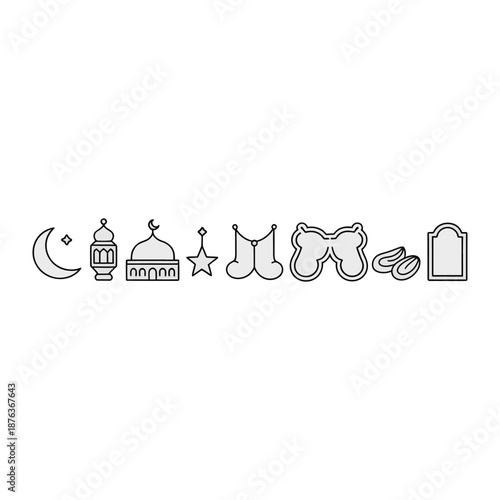 Embracing the Divine: An array of symbolic icons, elegantly arranged, representing the essence of faith and spirituality, embodying themes of reverence and devotion.