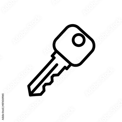 Close-up of a Classic Metal Key for Locking and Security Purposes
