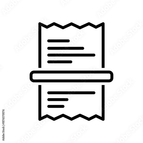 Close-up of a Receipt with Shopping List and Barcodes for Financial Transactions