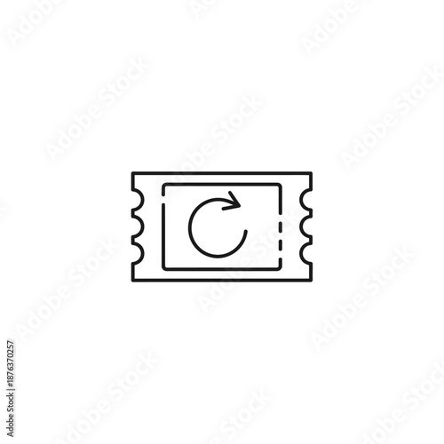Close-Up of a Vintage Postage Stamp with Circular Arrow Design