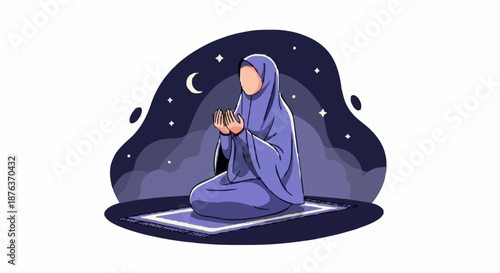 muslim woman praying 