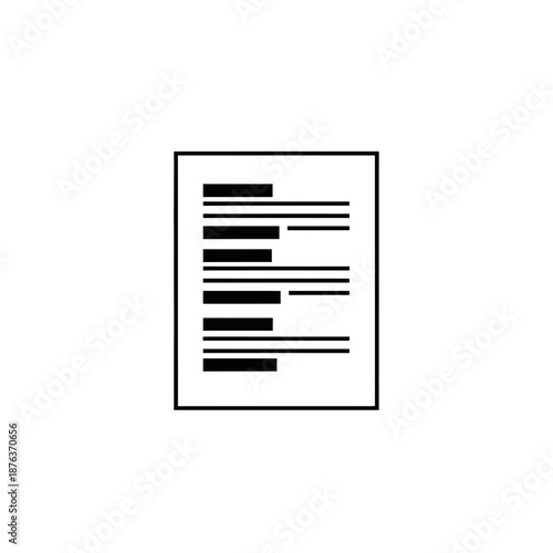 Close-up of Document with Typed Text and Annotations for Business Report or Analysis