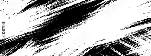 Dynamic Black Paint Brushstroke Texture Abstract Art Background