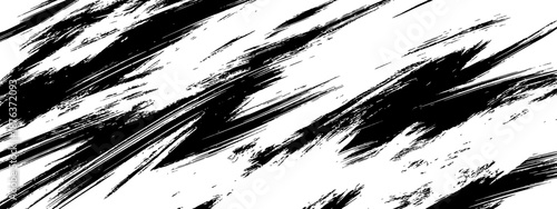 Black Paint Strokes Background Abstract Grunge Diagonal Brush Pattern