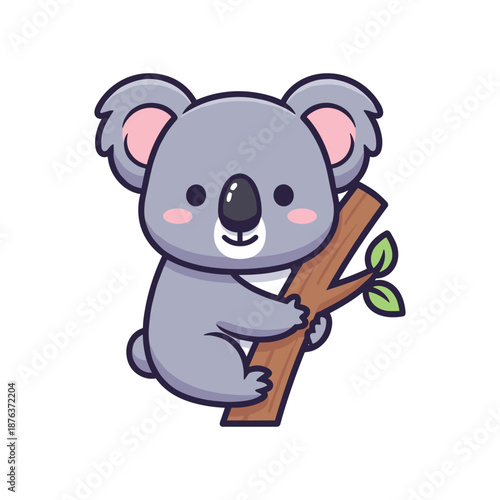 Adorable Koala Cartoon Illustration