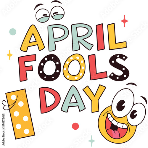 April fools day prank surprise illustration