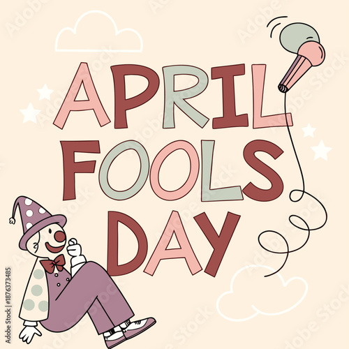 April fools day prank surprise illustration