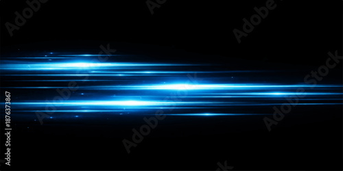 Abstract blue background with glowing rays and digital light waves creates a futuristic motion design featuring dark energy lines and a vibrant night sky wallpaper pattern for a sleek backdrop