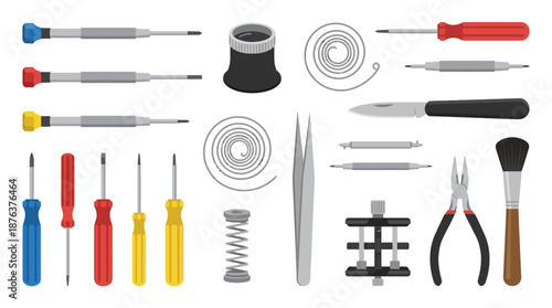 Collection of Screwdrivers and Hand Tools.