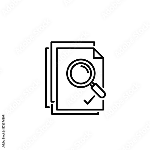 Close-Up of Hand Holding Magnifying Glass Over Document for Investigation