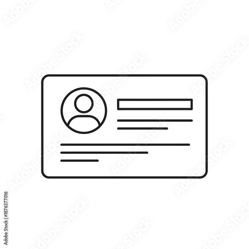 Close-Up of Identity Card with Personal Details and Photo for Identification Purposes