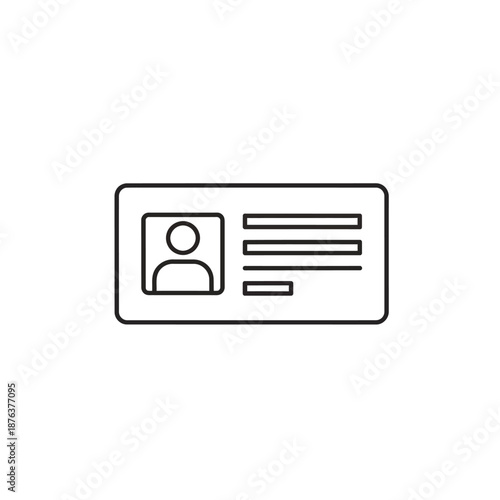 Close-up of Person's Identification Card Showing Personal Details