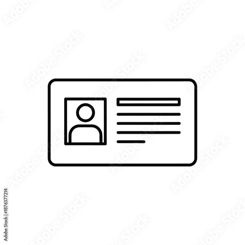 Close-up of User ID Card with Personal Information for Identification Purposes