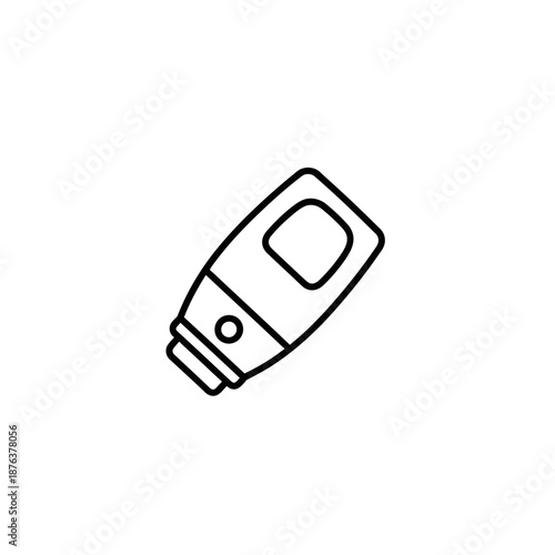 Digital Thermometer Icon for Temperature Measurement and Health Monitoring