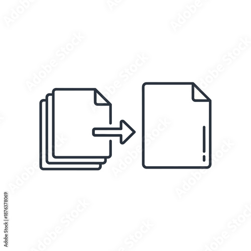 Document Management and File Sharing Concept with Digital Files and Folder Icons for Office Use