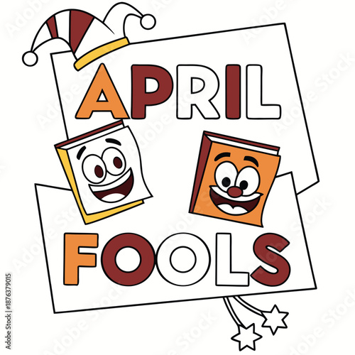 April fools day prank surprise illustration
