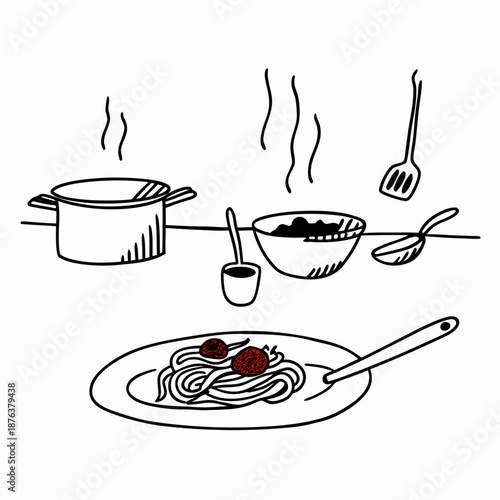 Cozy Italian Kitchen with Homemade Pasta