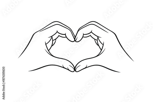 Wallpaper Mural Hands making heart shape illustration with transparent background art Torontodigital.ca