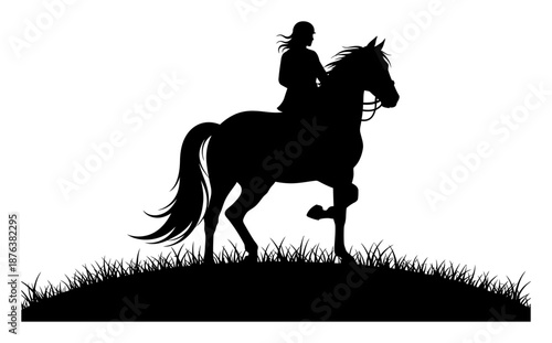 Centaur Silhouette - Minimalist Vector Illustration