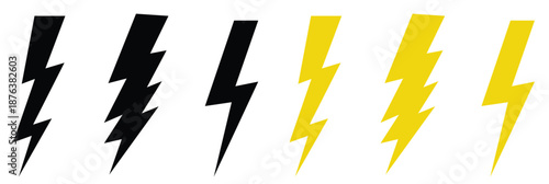 Lighting icons illustration of an abstract background with lines and a yellow pencil design featuring a bolt lightning symbol and business web icon for an electric thunder art concept sign