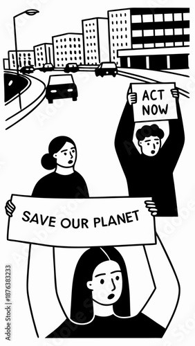 Environmental Activists Protest Climate Change