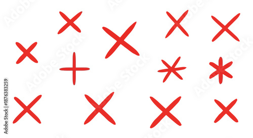 a collection of red mathematical symbols on a white background silhouette high quality professional detailed modern