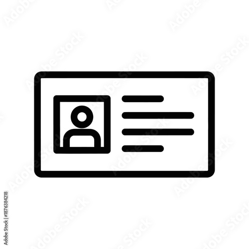 Elegant Digital Identification Card with Icon for Secure Authentication