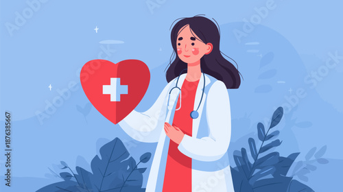 Medical Insurance Concept Illustration for Financial Freedom